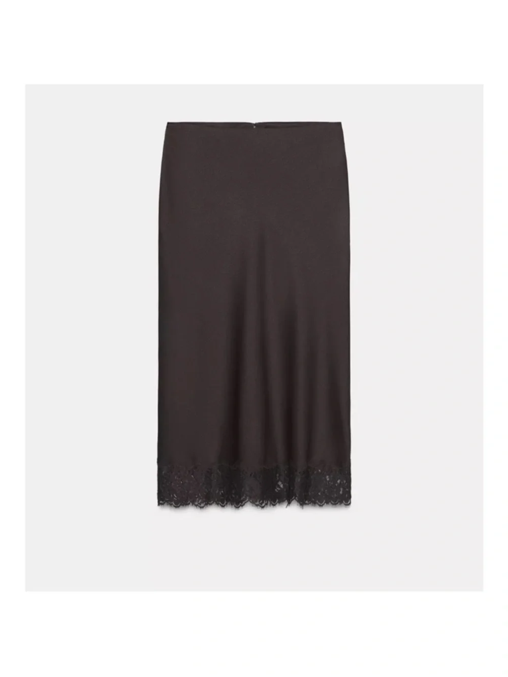 🆕 Zara Satin Effect Lace Skirt